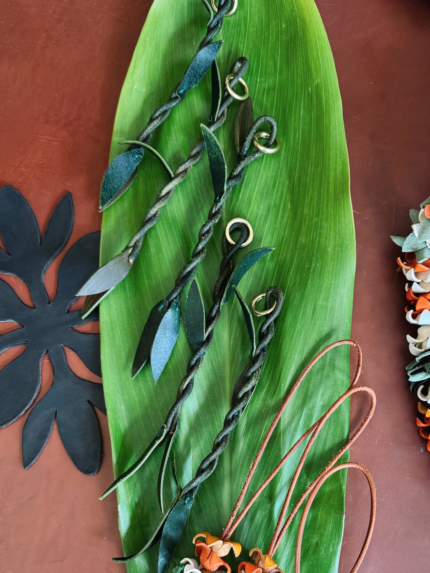 Ti Leaf Key Chain