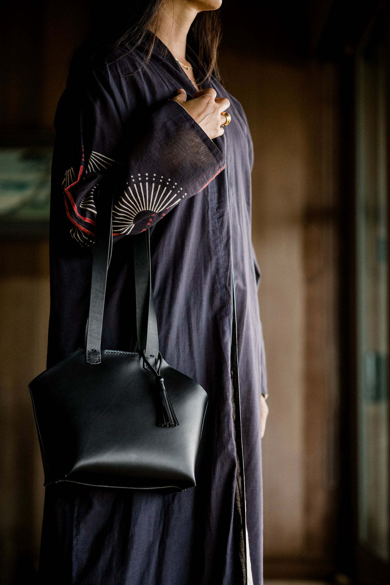 Leather Purse Theory Tote Bag Theory Women's Simple Tote Pony Fur