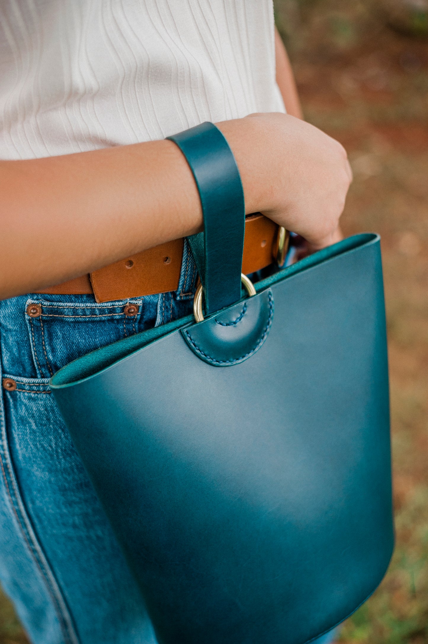 Dark Tidal Tote